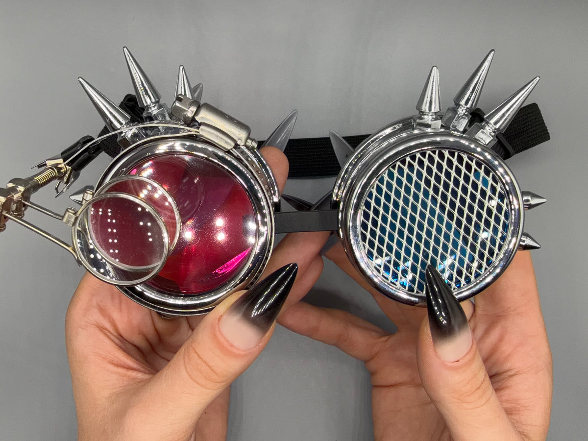 CHROME RIOT — Spiked Rave Goggles