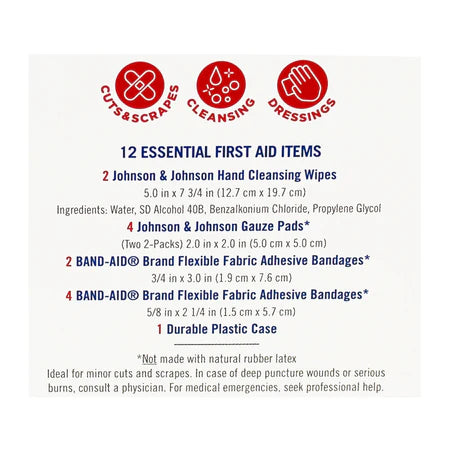 First Aid Kit Johnson & Johnson – 12 Pieces