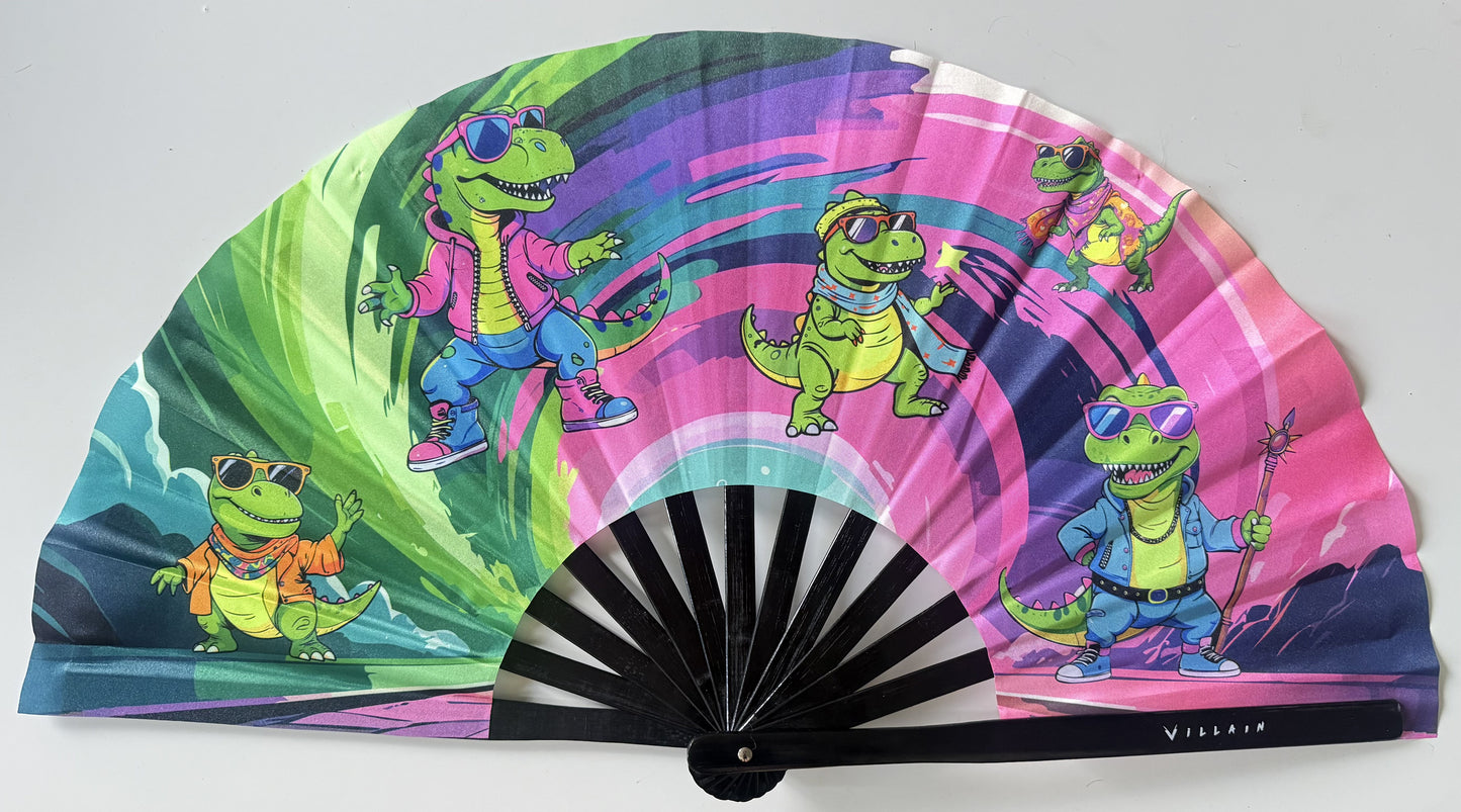 Bamboo Festival Fan — DINOSAURS